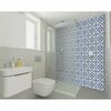 Homeroots 8 x 8 in. Blue Mia Gia Peel & Stick Removable Tiles 400179